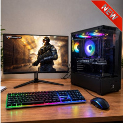 PC Gaming Ryzen5-5500| Ram 8G| SSD 256 |  VGA Rx 550-4G |Màn 22 inh